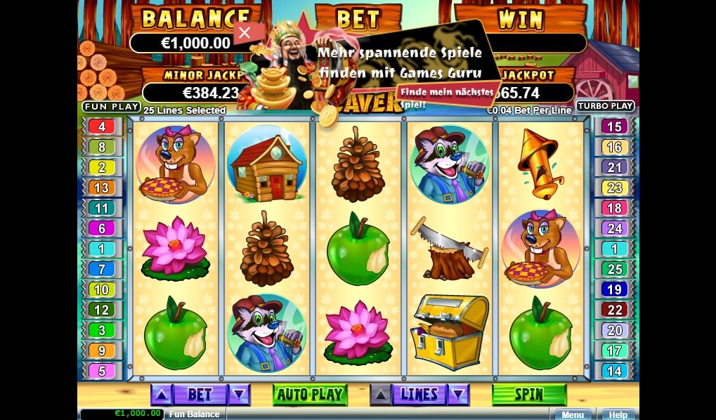 Builder Beaver Slots app to win money